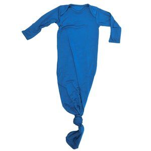 Three Little Tots Blue Knotted Baby Gown